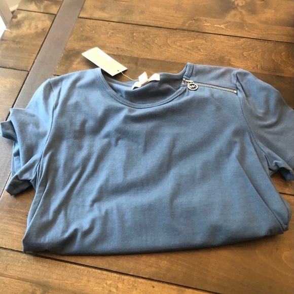 Michael Kors Ruched Zipper Shirt - Picture 12 of 12